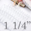 Wire-O 1+1/4" color Blanco, 2 unidades para encuadernar trabajos de scrapbooking