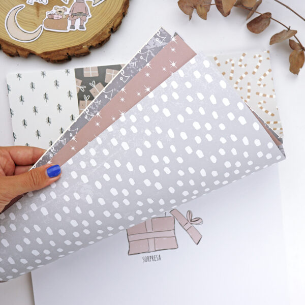 Bloc de 36 papeles Maravillas Navidad para scrapbooking - Imagen 4