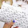 Tela de encuadernar Notas de música - Imagen 3
