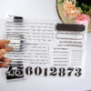 Set de sellos para scrapbooking Documenta 1. Para utilizar en agenda, bujo o Rita's Diary