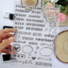 Set de sellos para scrapbooking Documenta 2. Para utilizar en agenda, bujo o Rita's Diary