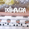 Colección completa de telas Primavera Maravillas. Diseñadas por Alúa Cid