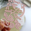 Set de troqueles flechas Coco, para utilizar en un troqueladora de scrapbooking
