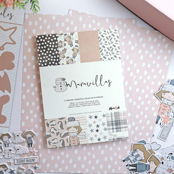 Bloc pequeño Maravillas Invierno para scrapbooking