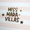 Set 2 papeles Miss Maravillas especial con foil