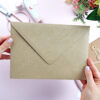 Sobre C5 en papel kraft reciclado, para tarjetería y scrapbooking