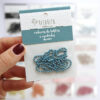 Set de cadenas de bolitas azul denim, para manualidades y scrapbooking
