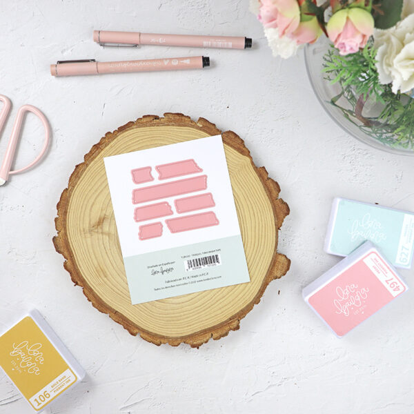 Set de troqueles Tiras Washi Tape, de Lora Bailora - Imagen 2