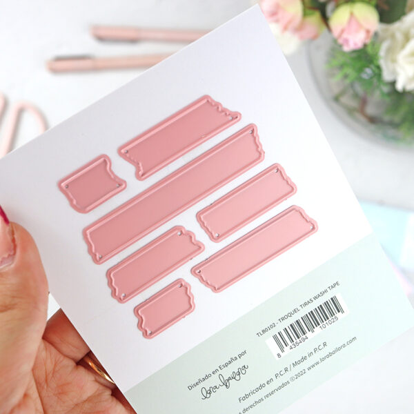 Set de troqueles Tiras Washi Tape, de Lora Bailora - Imagen 3