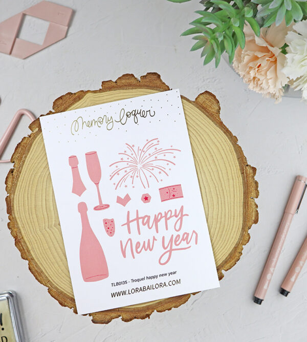 Set de troqueles Happy New Year de Lora Bailora