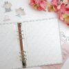 Carpeta A5 flores Celia. Para fundas 4x8'' y 3x8" - Imagen 3