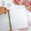 Carpeta A5 flores Celia. Para fundas 4x8'' y 3x8" - Imagen 4