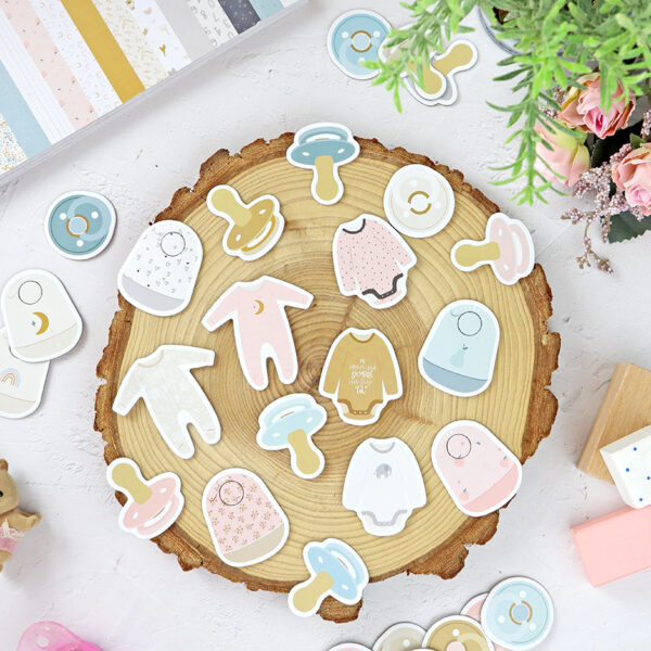 Chipboard Ilustraciones Baby M de Lora Bailora