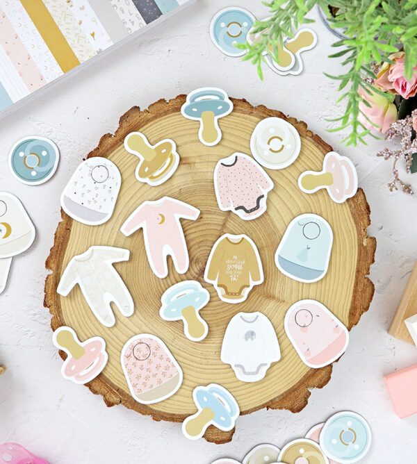 Chipboard Ilustraciones Baby M de Lora Bailora
