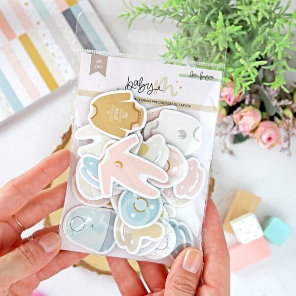 Chipboard Ilustraciones Baby M de Lora Bailora - Imagen 2