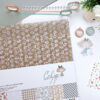 Kit de papeles especiales Celia. Para manualidades creativas y scrapbooking