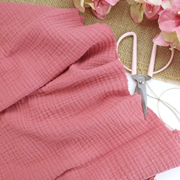 Muselina color Rosa vintage