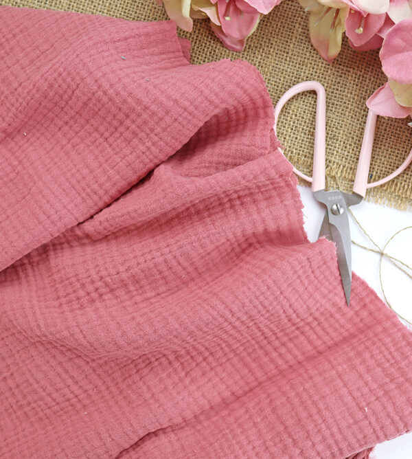 Muselina color Rosa vintage