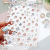 Set de pegatinas puffy flores Celia. Para manualidades creativas, DIY y scrapbooking. Diseño de Alúa Cid