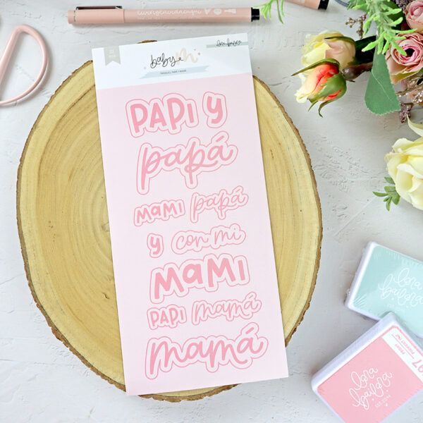 Set de troqueles Papá y Mamá, de Lora Bailora