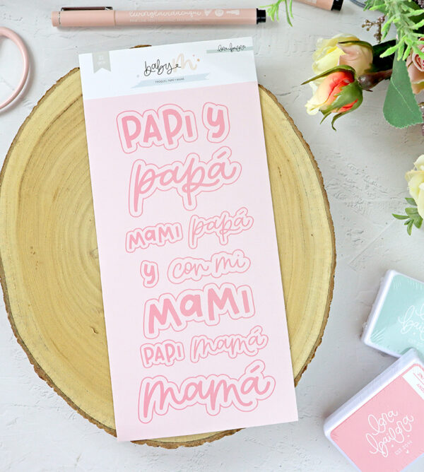 Set de troqueles Papá y Mamá, de Lora Bailora