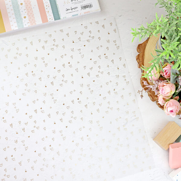 Vellum con foil Corazones de Lora Bailora - Imagen 4