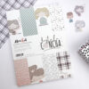 Bloc de papeles Hasta la concha para scrapbooking. Contiene 27 papeles con diseño de la ilustradora Alúa Cid