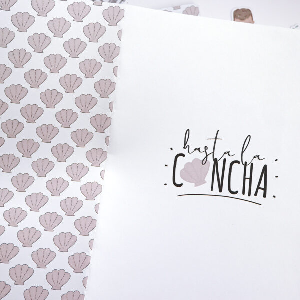 Lámina para libreta logo Hasta la concha - Imagen 2