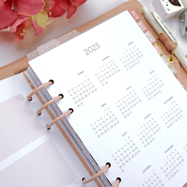 Organizador para agenda Rosa Talco - Imagen 7