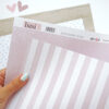 Papel para scrapbooking Listas, de 32x45 cm. Diseño de Alúa Cid
