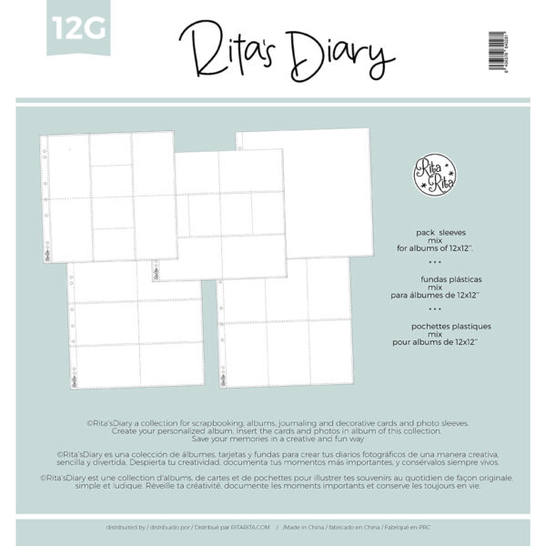 MAXIKIT de fundas 12G | 12x12" popurrí para Rita's Diary