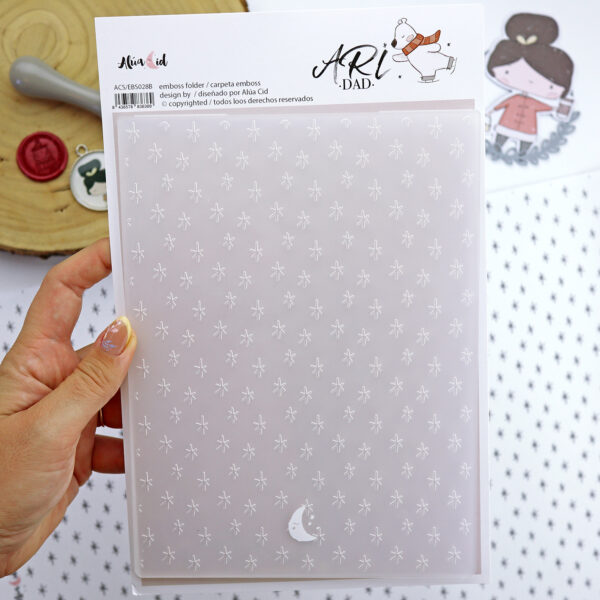 Carpeta de gofrado o emboss Estrellas Ari - Imagen 2