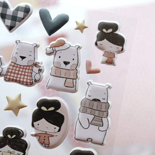 Set de pegatinas puffy Aridad - Imagen 3