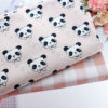 Tela Pandas salmón | Pequeño panda - Imagen 2