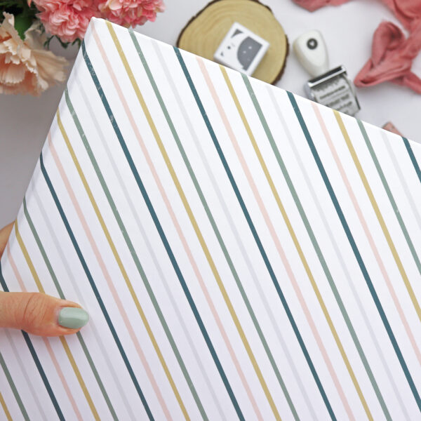 Carpeta 9x12" Rayas para fundas Rita´s Diary o Project Life. Diseño de Alúa Cid. Hecha en España