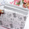 Tela Cuadrito gris | Pequeño Panda - Imagen 3