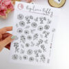 Maxi set de pegatinas puffy Camelias - Imagen 6