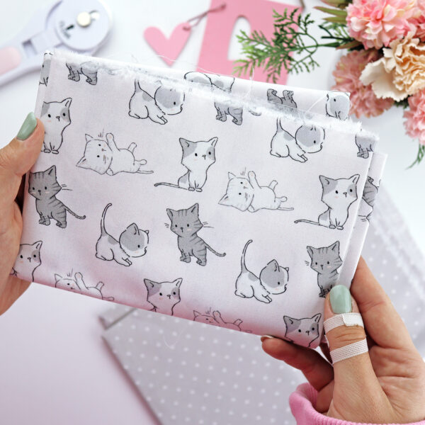 Tela Panda gatetes. De la colección Pequeño Panda, de Alúa Cid