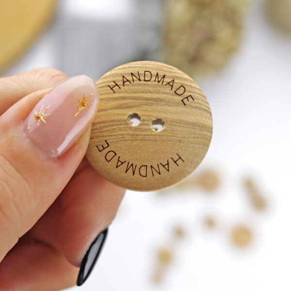 Botón de madera Handmade XL