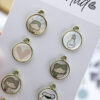 Set de 8 charms metálicos Libertad Invierno - Imagen 3