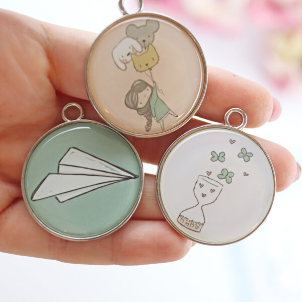 Set de charms metálicos Libertad Otoño - Imagen 2