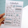 Set de pegatinas puffy Libertad Otoño, para scrapbooking y manualidades creativas. Diseño de Alúa Cid