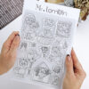 Set de 12 sellos para scrapbooking Mr Lemontín. Diseño de Andrea La Gafotas y edición de Alúa Cid