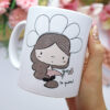 Taza de cerámica Te quiero, con diseño de Alúa Cid