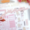 Troquel junio Libertad para decorar portadas de álbumes de scrapbooking. Se usa junto con una troqueladora manual. Diseño de Alúa Cid