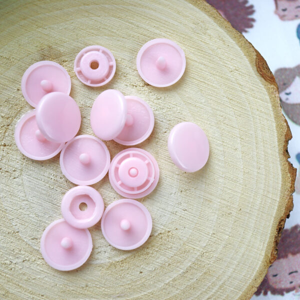 Broches plásticos de presión Rosa - Imagen 2
