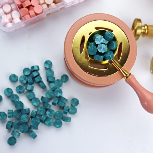 Verde jade | Perla de lacre a granel - Imagen 2