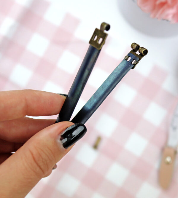 Cierre fleje flexible, de 8,5 cm. Perfecto para una funda de gafas o estuche de lápices