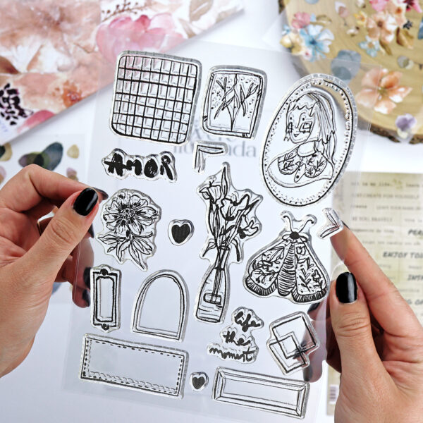 Sello Life the moment | Art Journal, de Vero Ilustrada - Imagen 2