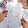 Set de sellos para scrapbooking Rutinas, de María de Moya